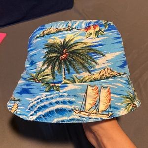 Toddler Hawaiian print bucket hat 1-3Y